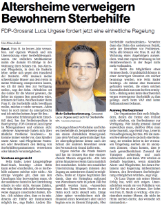 Vorstoss Sterbehilfe Luca